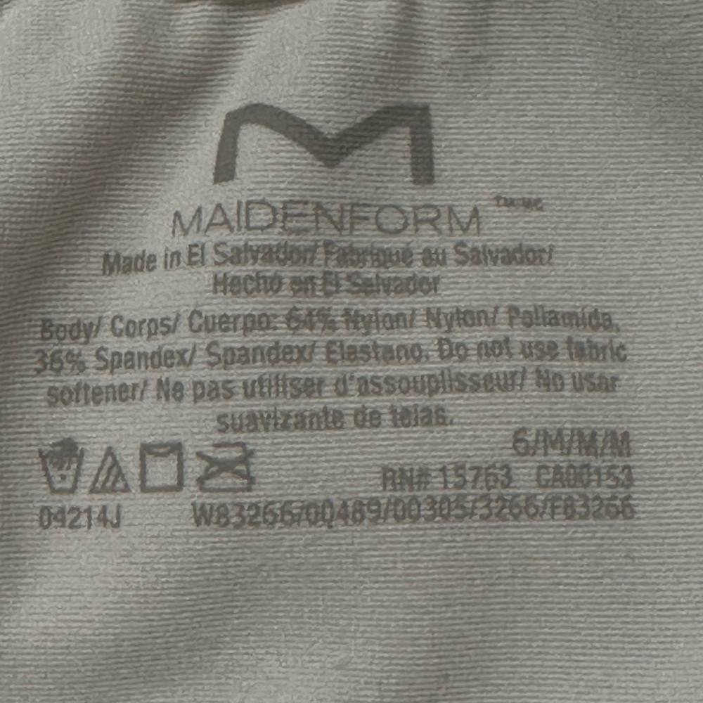 Maidenform Camisole Cover Your Bases White Light Smoothtec Shapewear Size Med - Picture 5 of 5